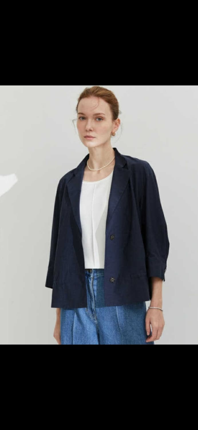 닥스레이스디스 2023 린넨혼방 7부소매 자켓 55사이즈 상품이미지1