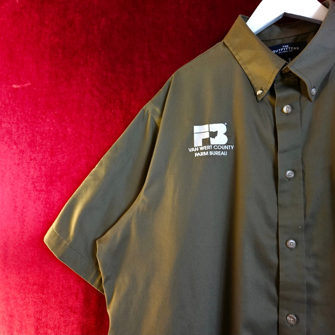 The Outfitters  카키 반팔 워크 셔츠 Us XL 상품이미지3
