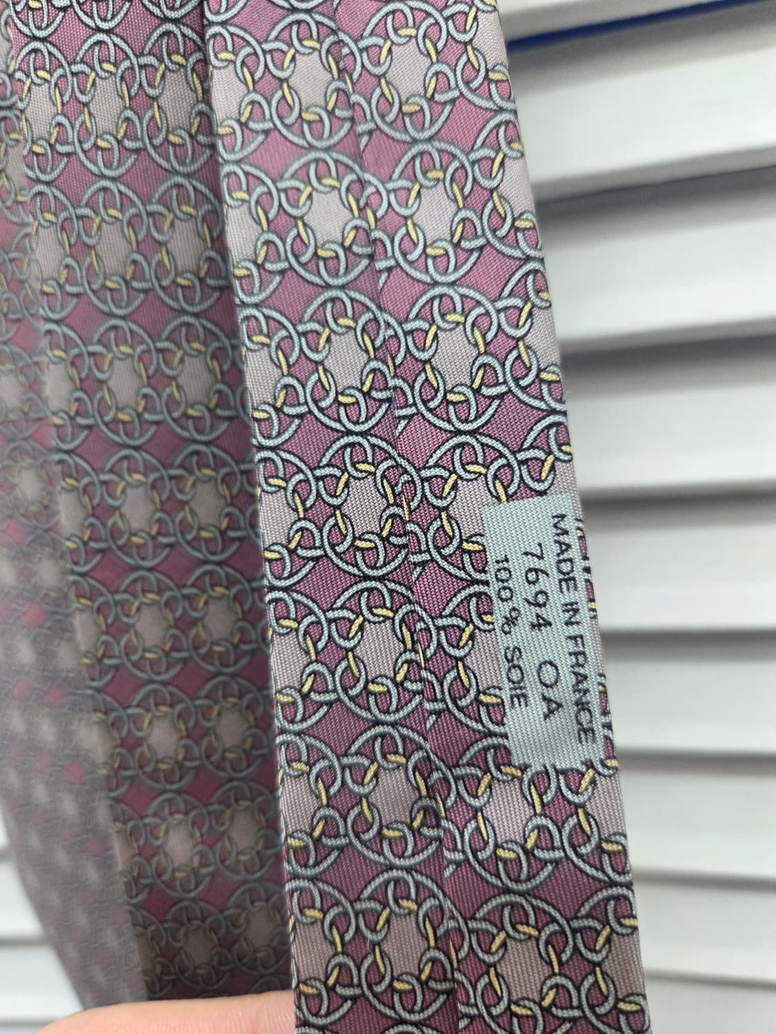 에르메스 패턴 타이 상품이미지3