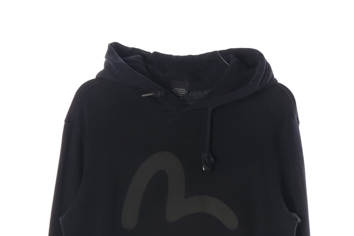 에비수 톤온톤 블랙 빅로고 후드티 XL 상품이미지3