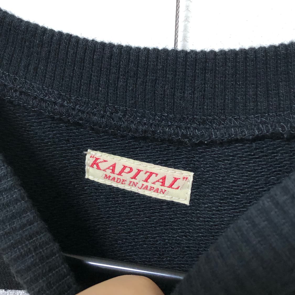 캐피탈 런드리 스웻 맨투맨 블랙 one size 상품이미지2