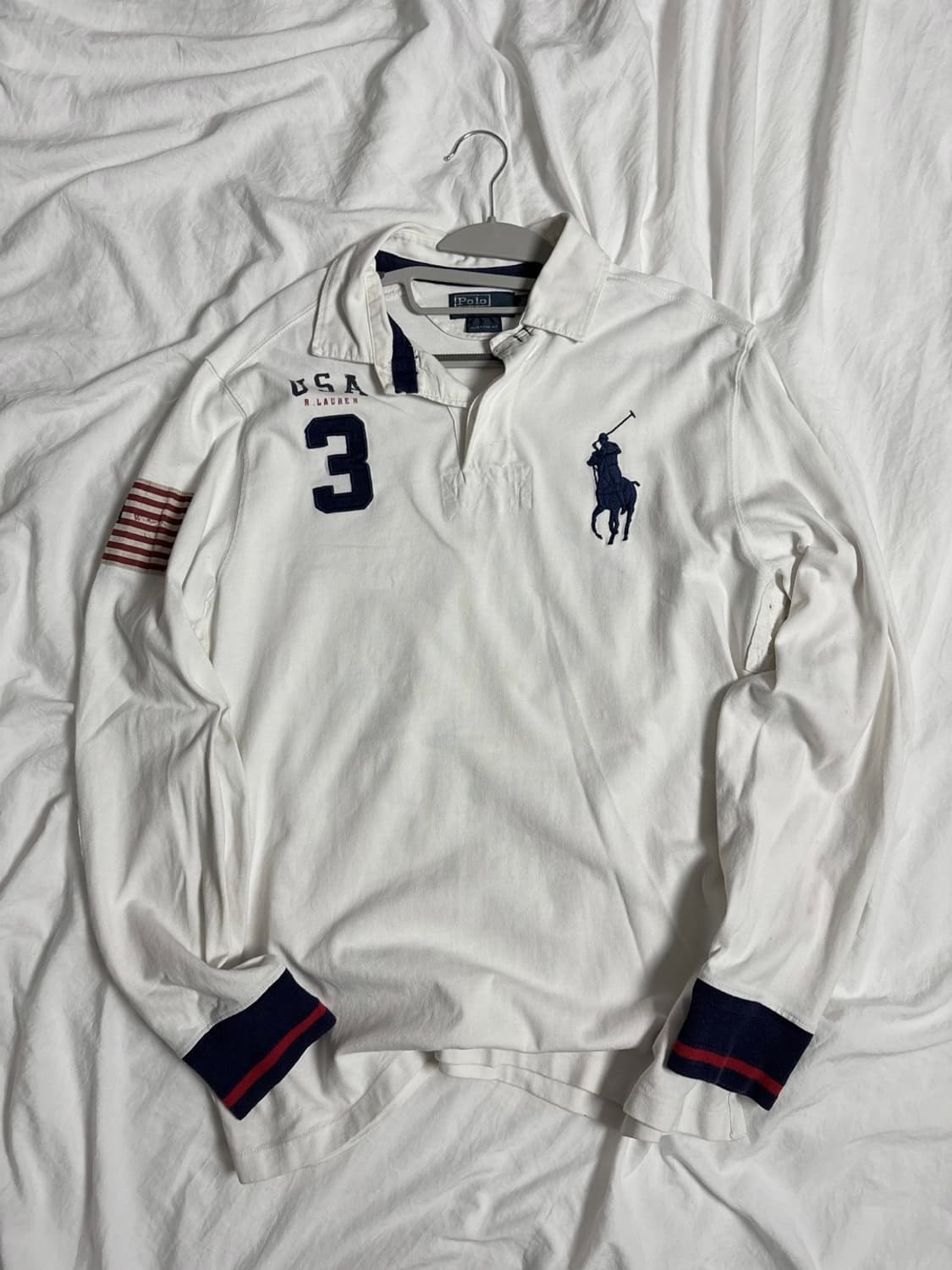 폴로 대장 성조기 카라 롱슬리브 상품이미지1