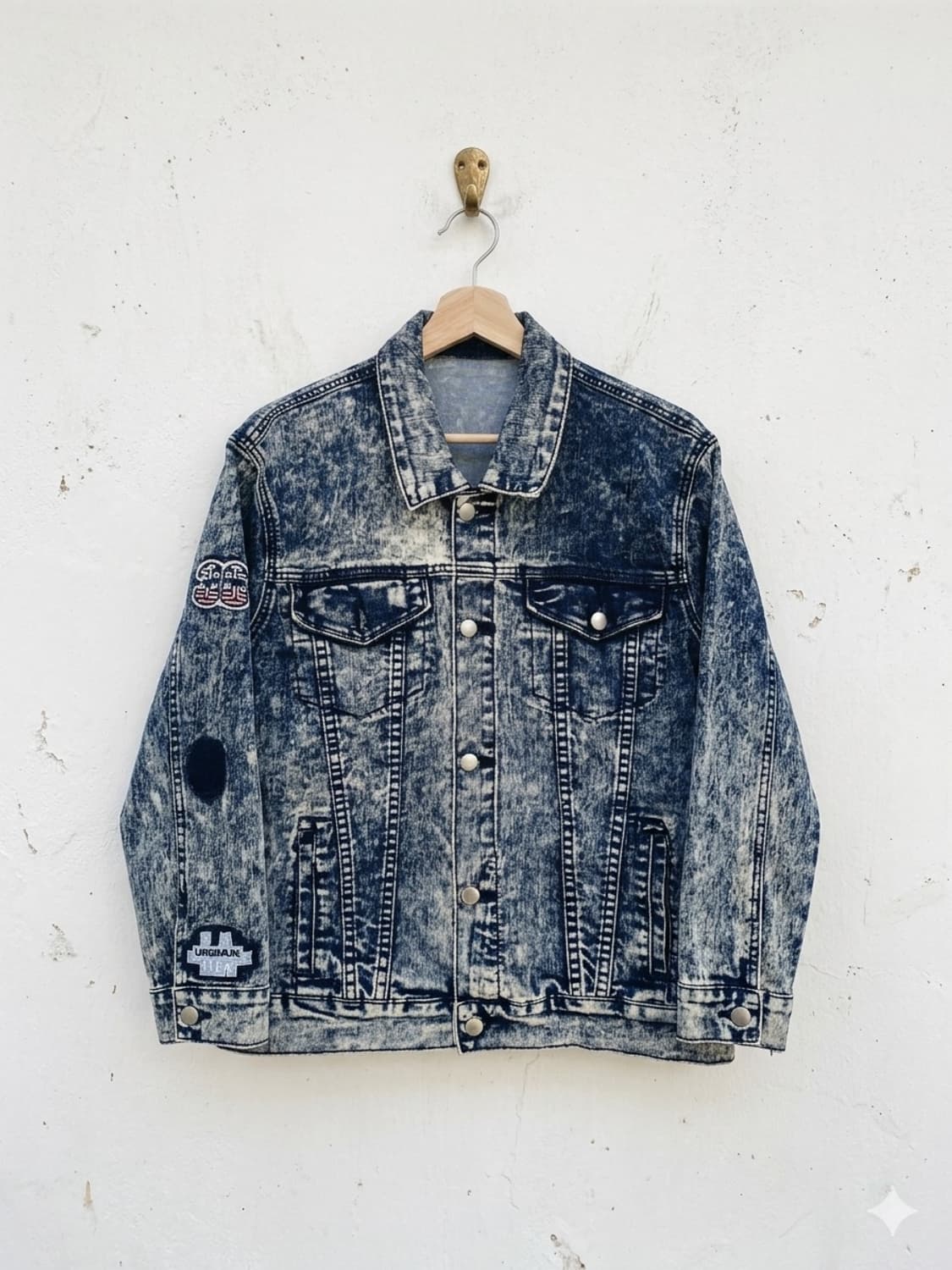 Acid Wash Denim Jacket 상품이미지1