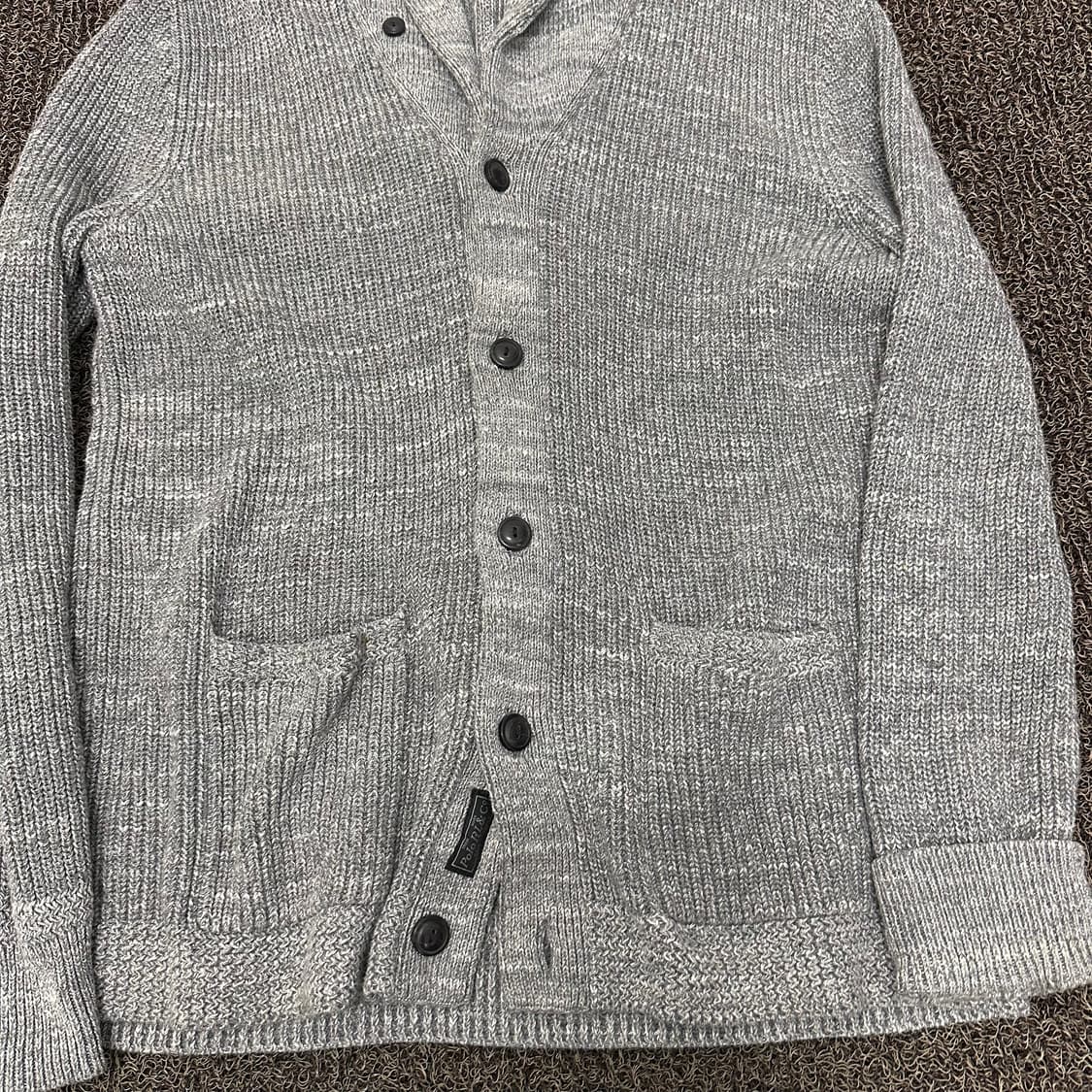 POLO 폴로 랄프로렌 숏카라 니트 가디건 그레이 L 상품이미지4