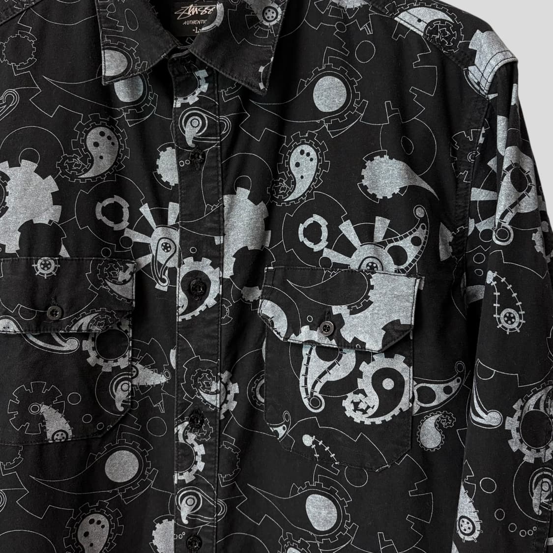 (L)Stussy 스투시 기어 페이즐리 셔츠 상품이미지4
