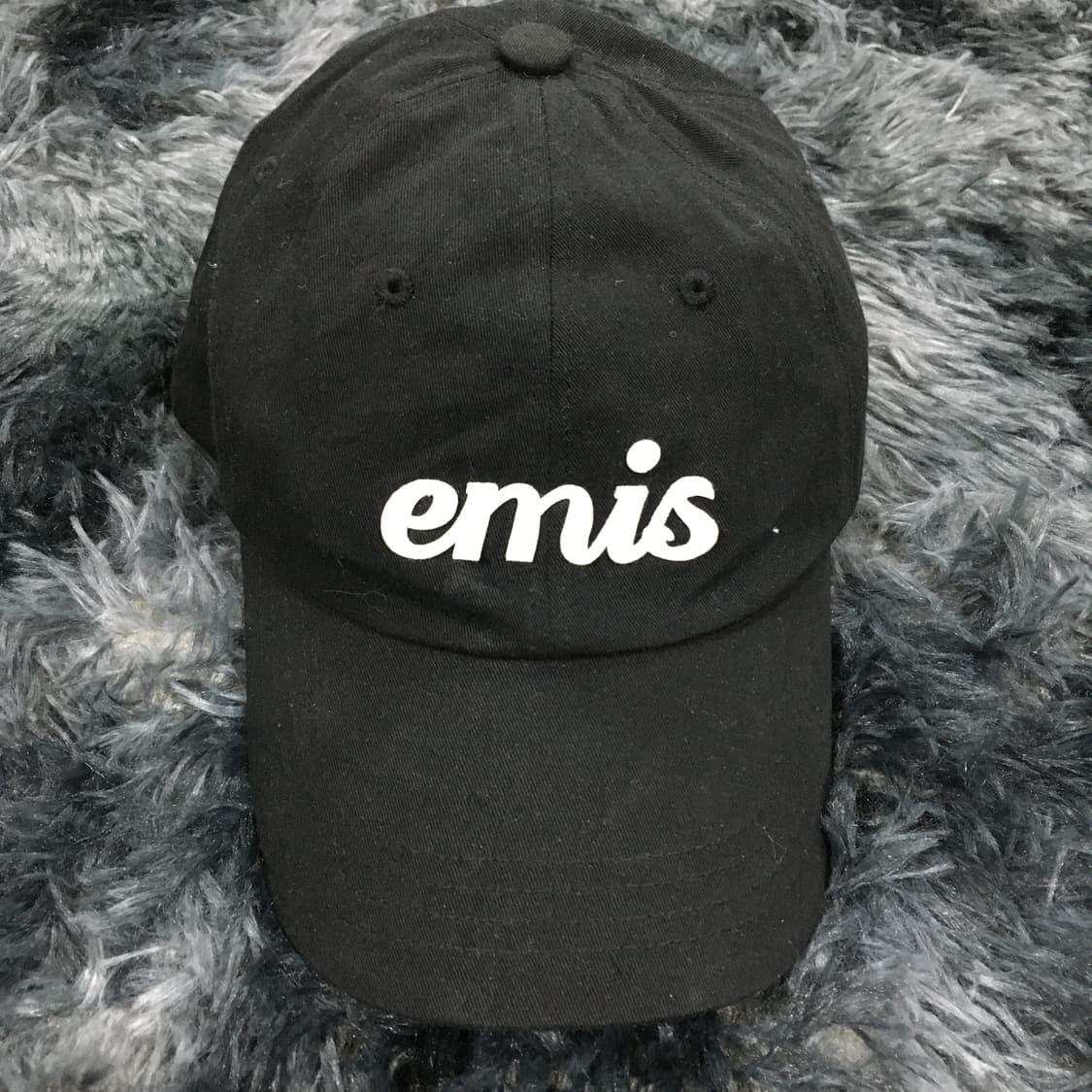 투티/0367 emis 블랙 자수 로고 모자 캡 데일리 상품이미지3