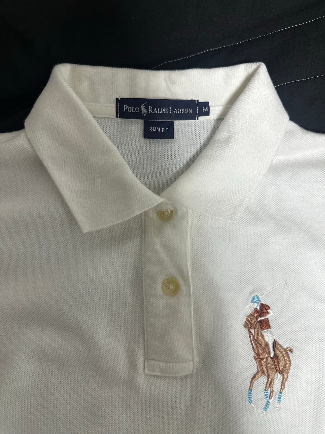 폴로 빅포니 슬림핏 카라티 화이트 희귀매물 상품이미지2