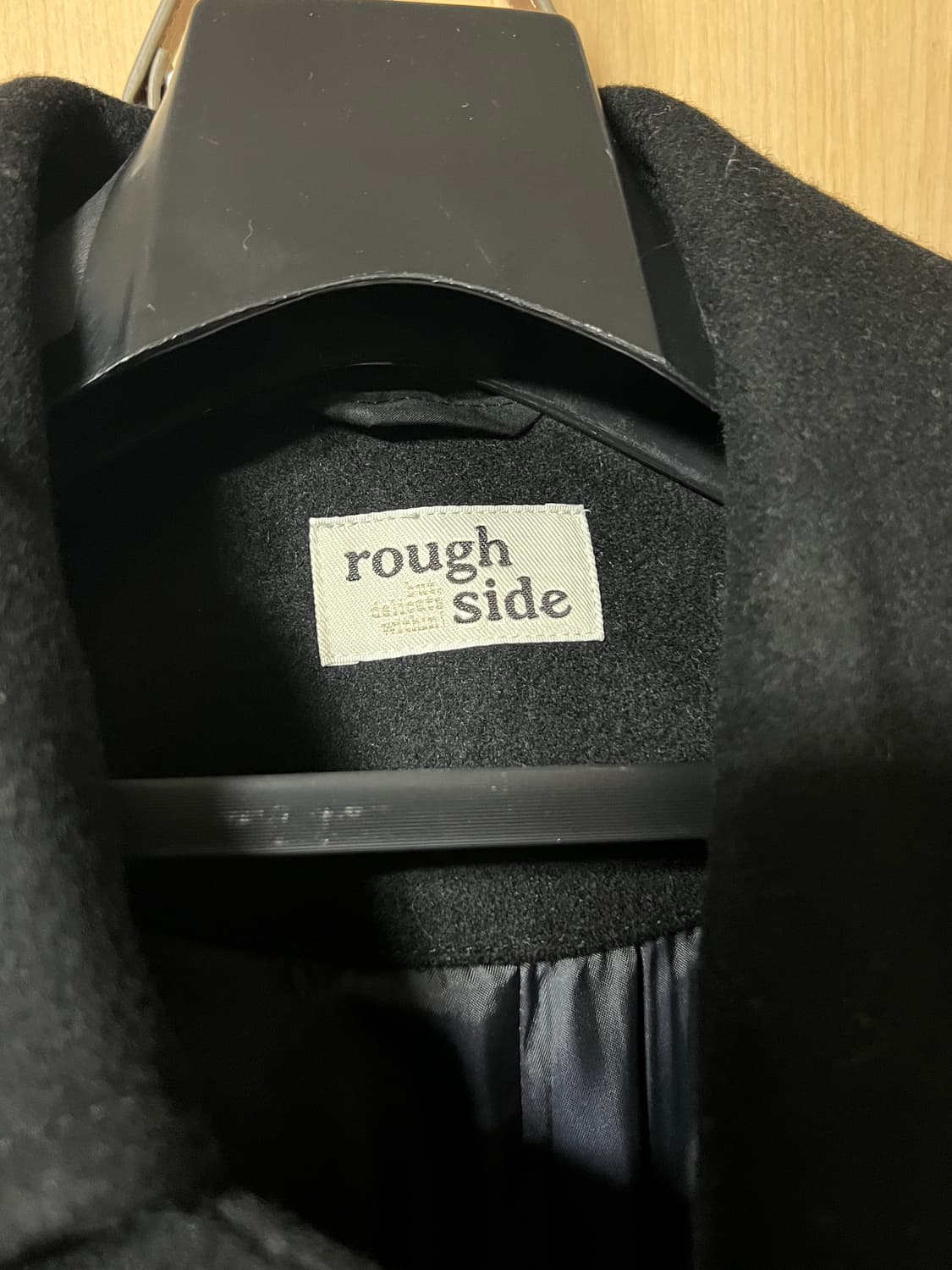 러프사이드 22fw 로버 코트 블랙 3사이즈 상품이미지3