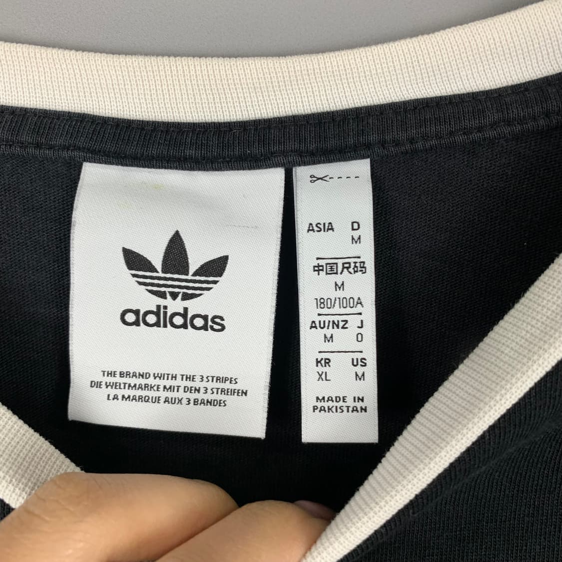 아디다스 블랙 사이드라인 롱슬리브 긴팔티 상품이미지5
