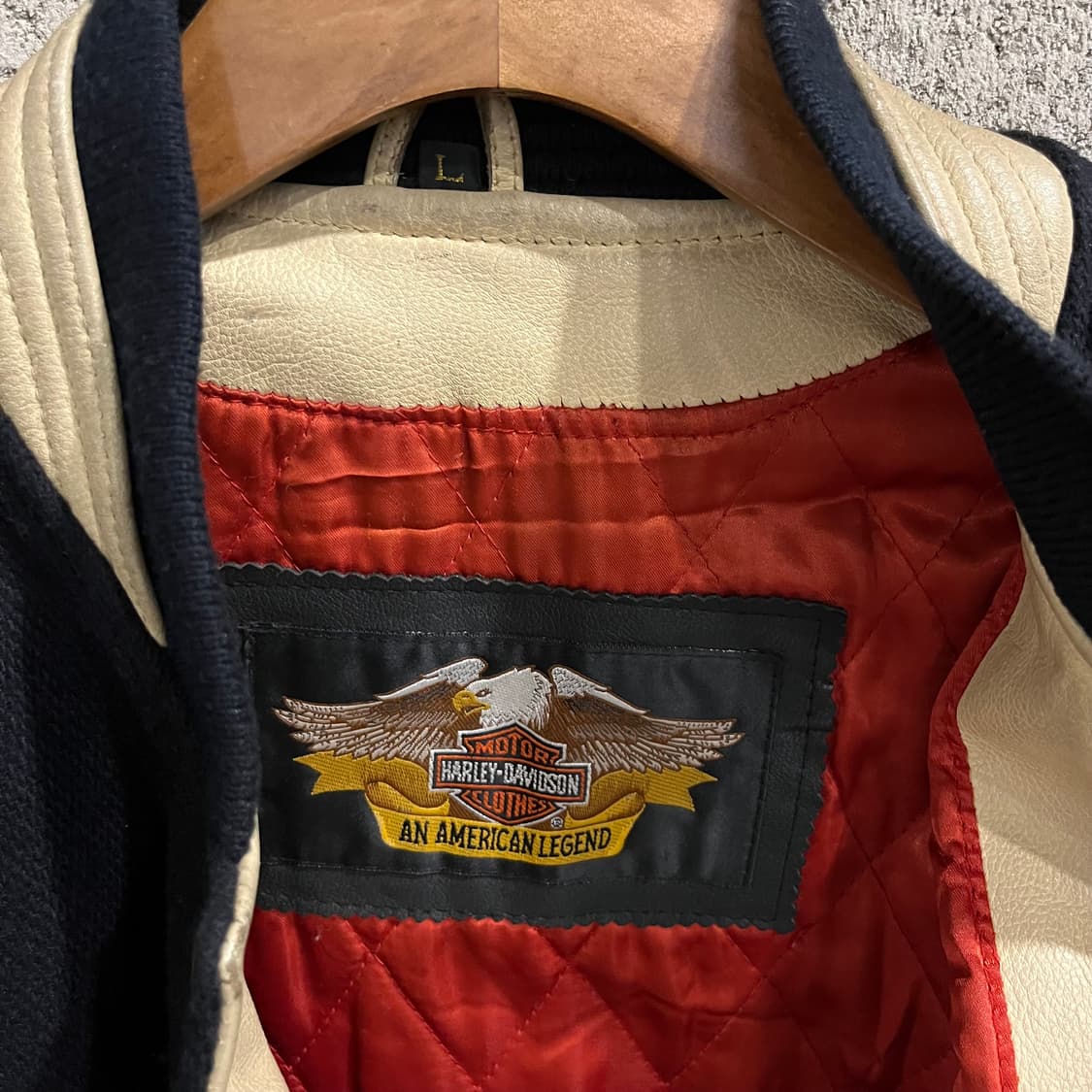 할리데이비슨 테즈 울 바시티 자켓 (105-110) 상품이미지6