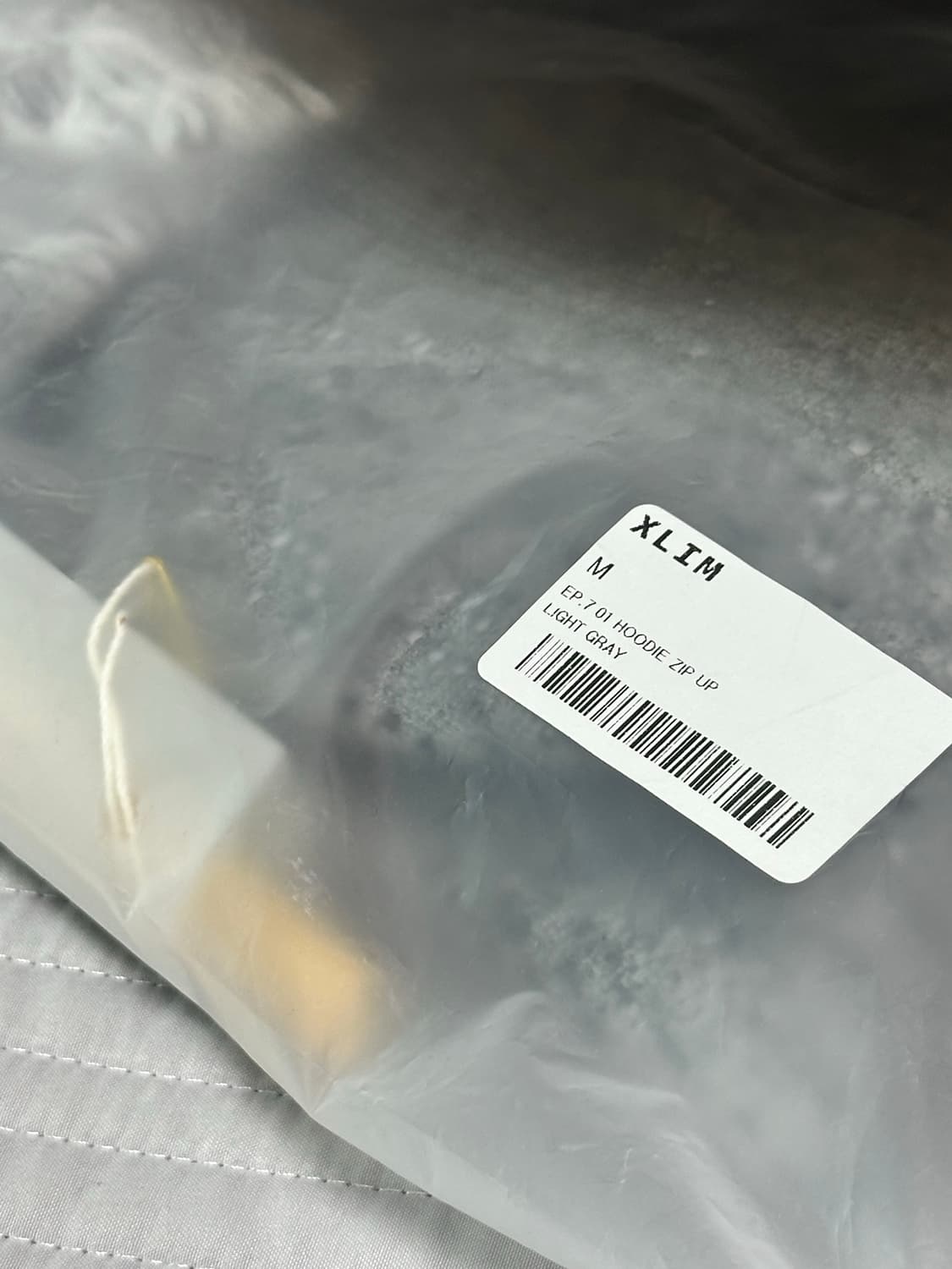 Xlim ep7 01 hoodie zip up light gray M 상품이미지3