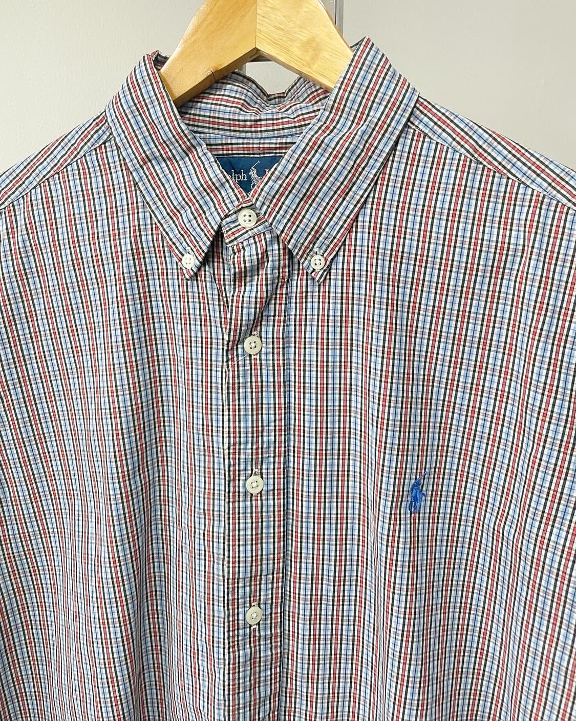 폴로 랄프로렌 클래식핏 체크 반팔셔츠 (105) 상품이미지2