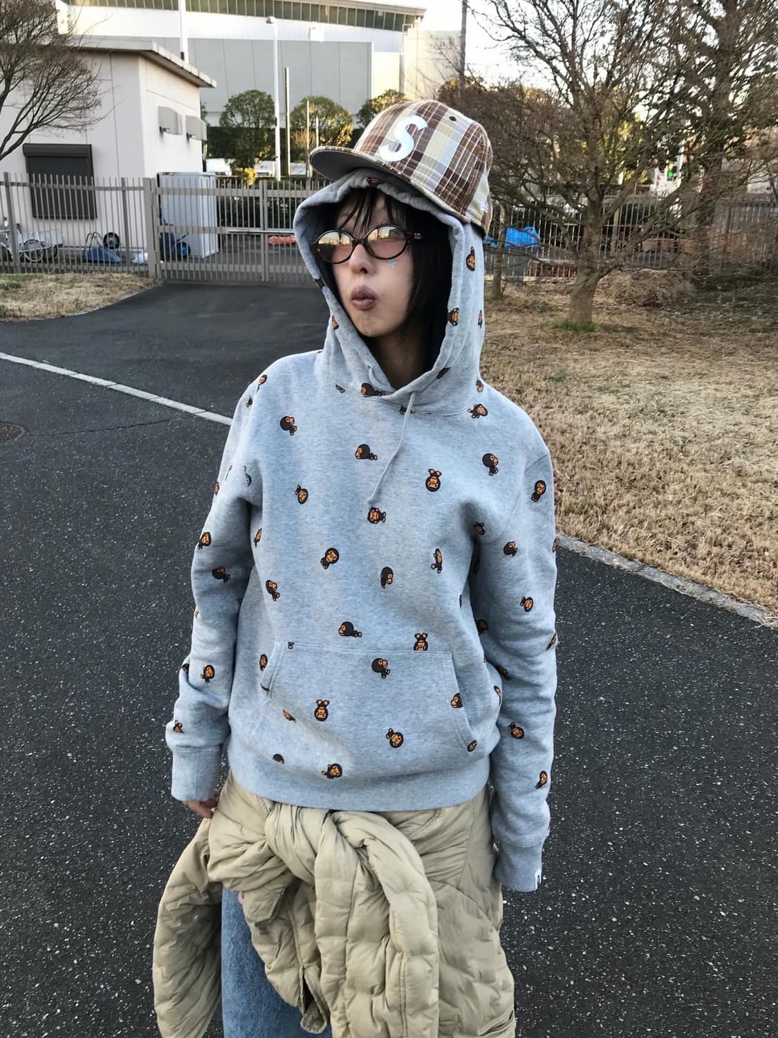 Bape Baby Milo Full Pattern Hoodie 상품이미지5