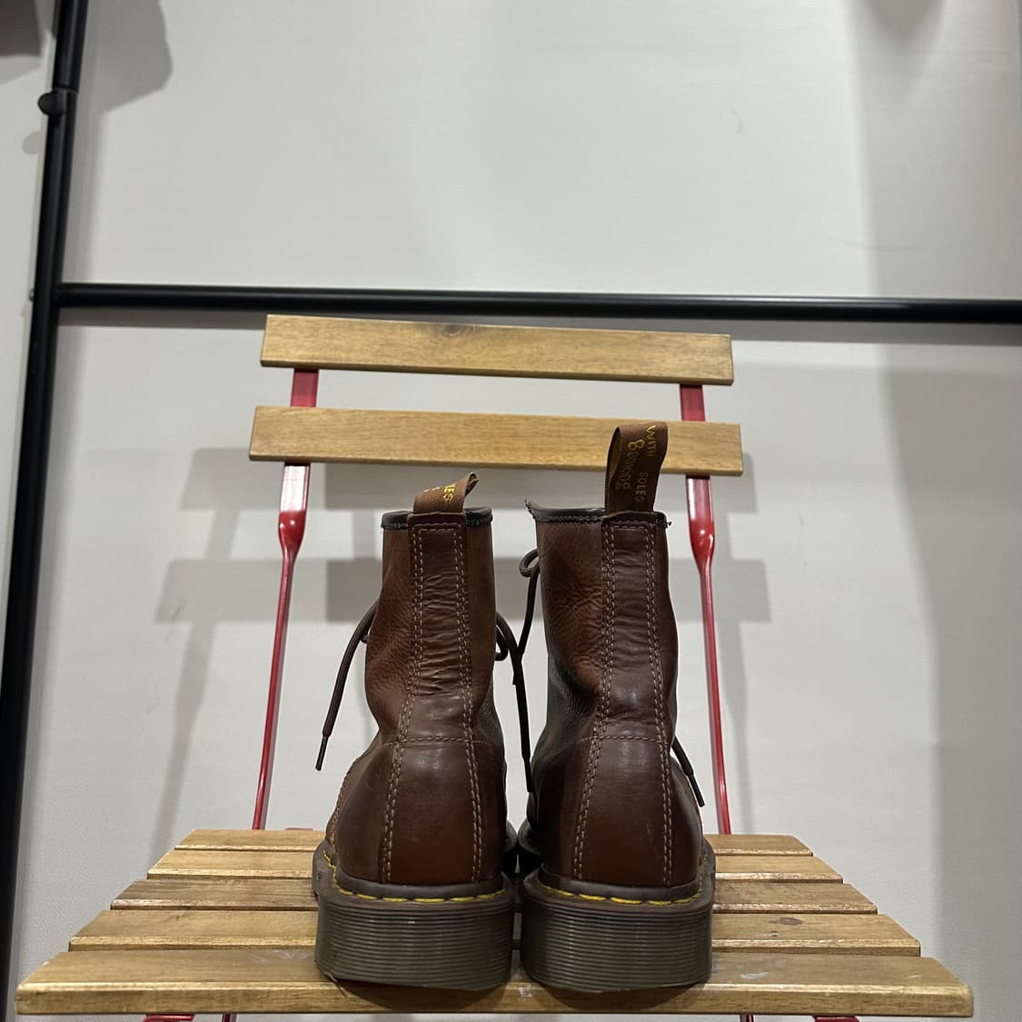 UK8) 닥터마틴 워커 남성 남자 부츠 8홀 브라운 20847 상품이미지4