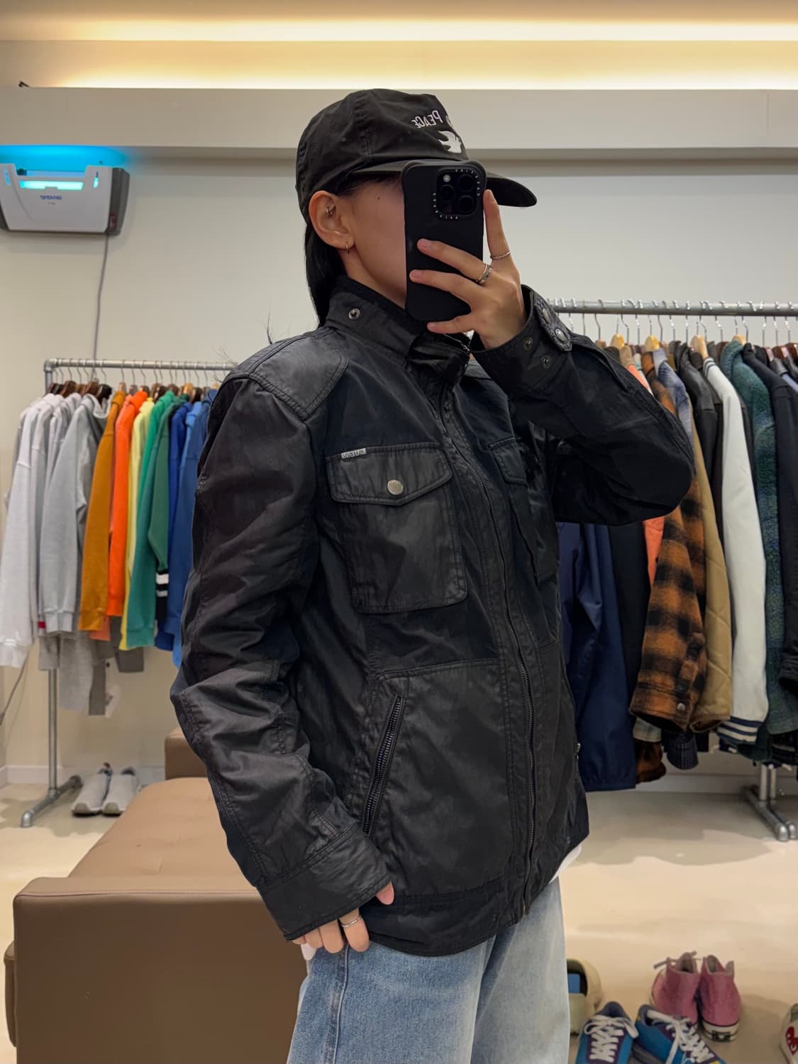 게스 코티드 바이커 자켓 상품이미지8