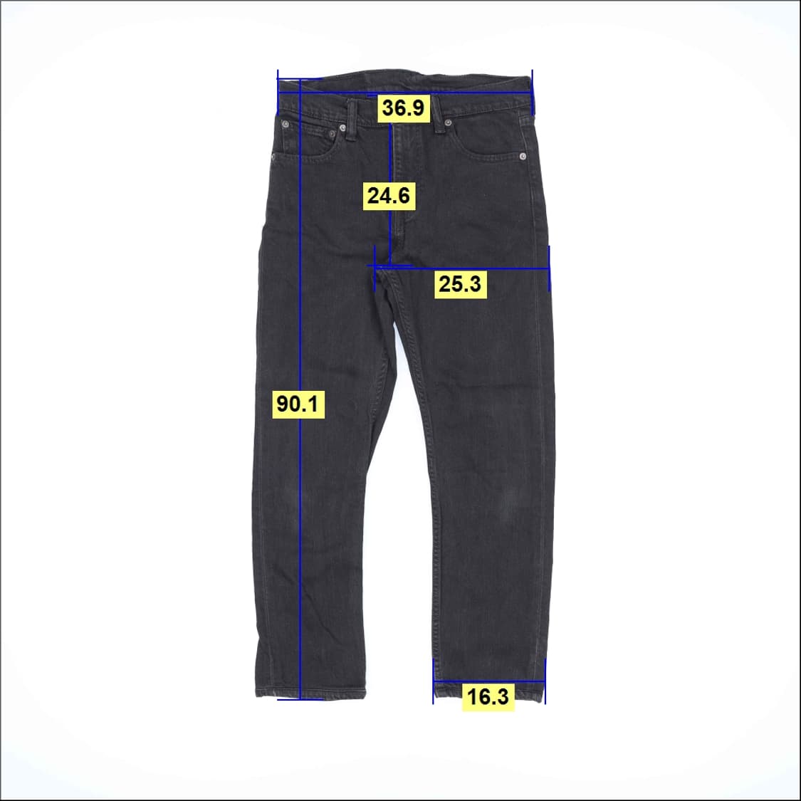 [W28 L32] 리바이스 여성 블랙청바지 데님팬츠 0119H2 상품이미지9