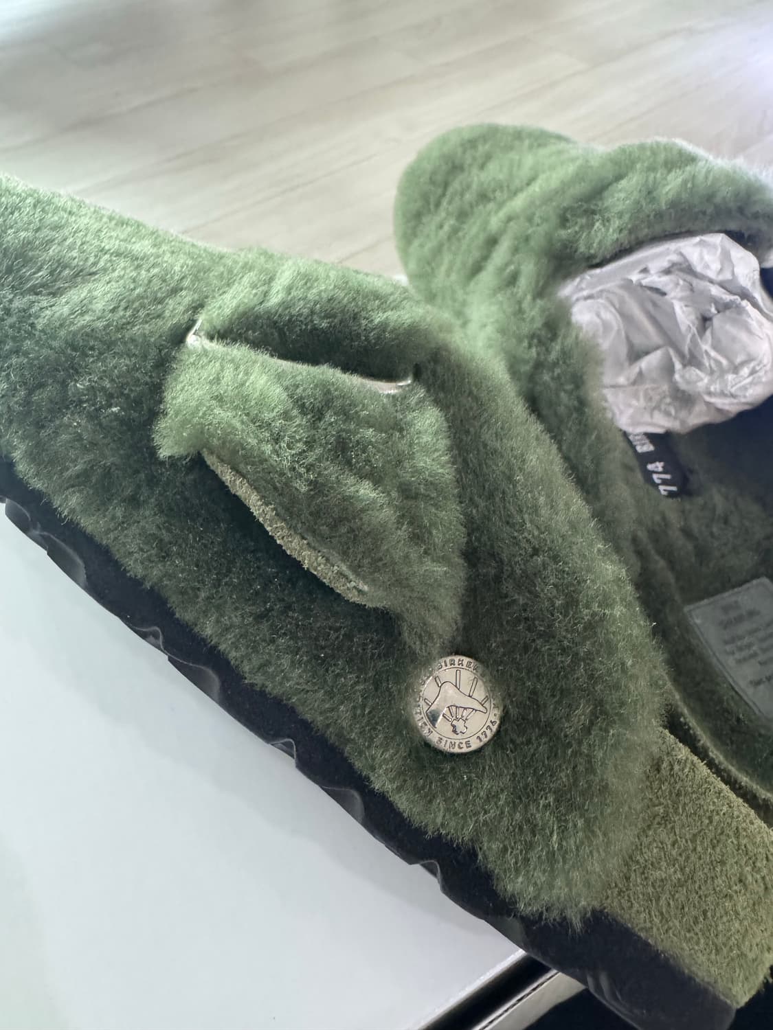 (새제품)버켄스탁 보스턴 1774 시어링 그린 (한정판) 37 상품이미지7