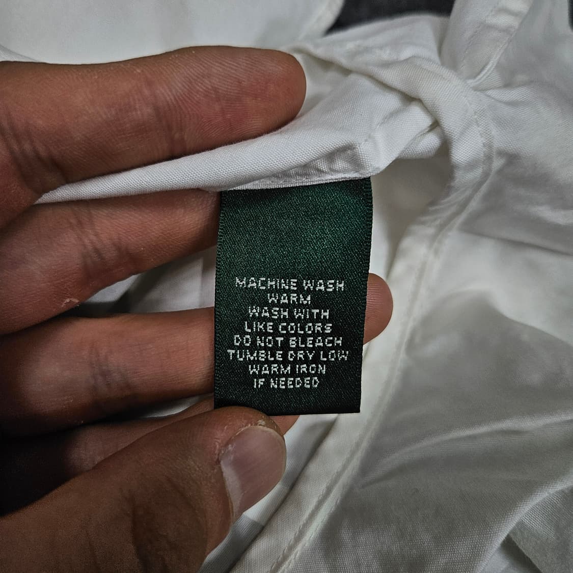 로렌 랄프로렌 화이트 버튼업 민소매 러플 블라우스 급처 상품이미지4