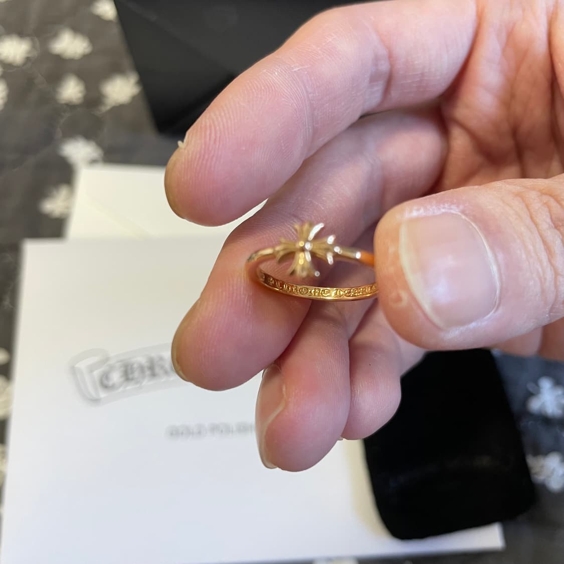 [us5] 크롬하츠 CH 플러스 버블검링 22k 골드  상품이미지1