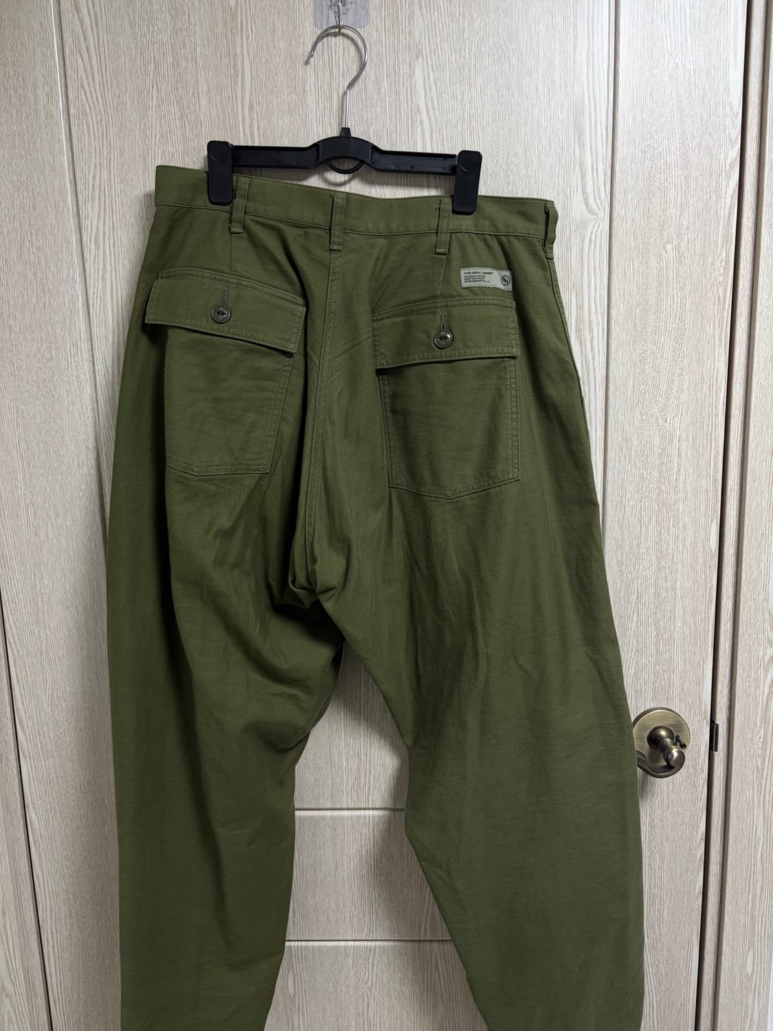 네이버후드 24SS 와이드 베이커 팬츠 올리브 M 상품이미지5