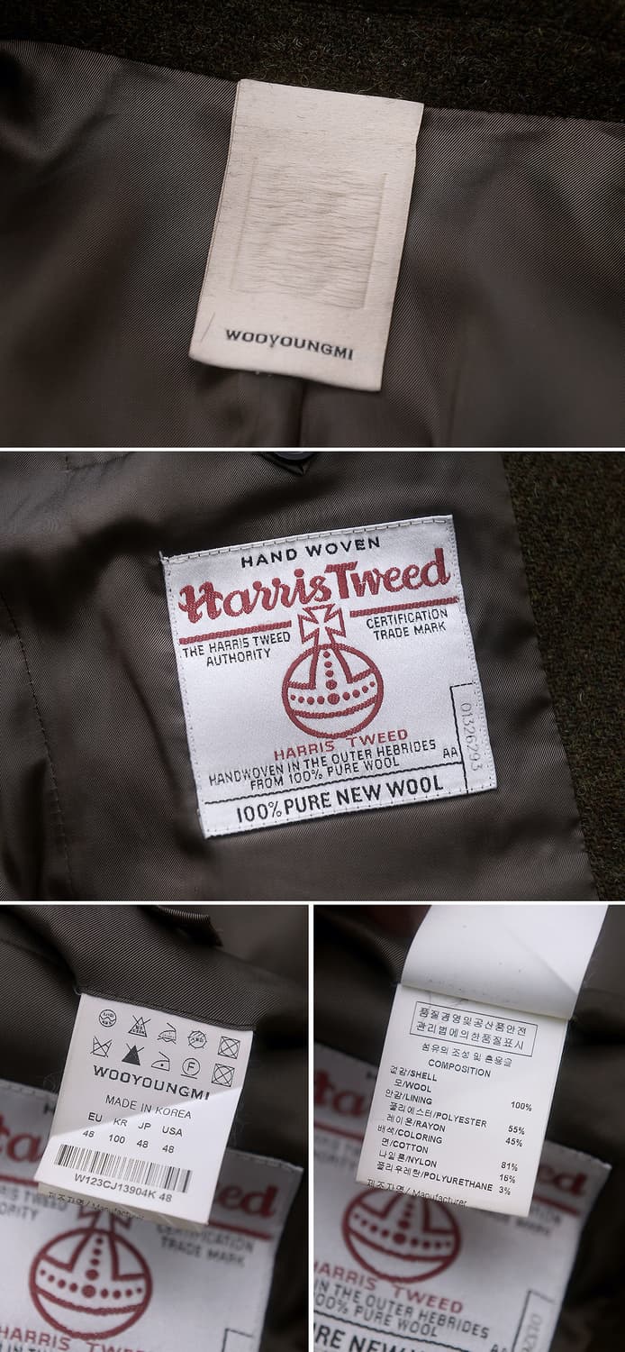 우영미 x 해리스 트위드 투블럭 블레이저 자켓 (48 / 95-100) 상품이미지10