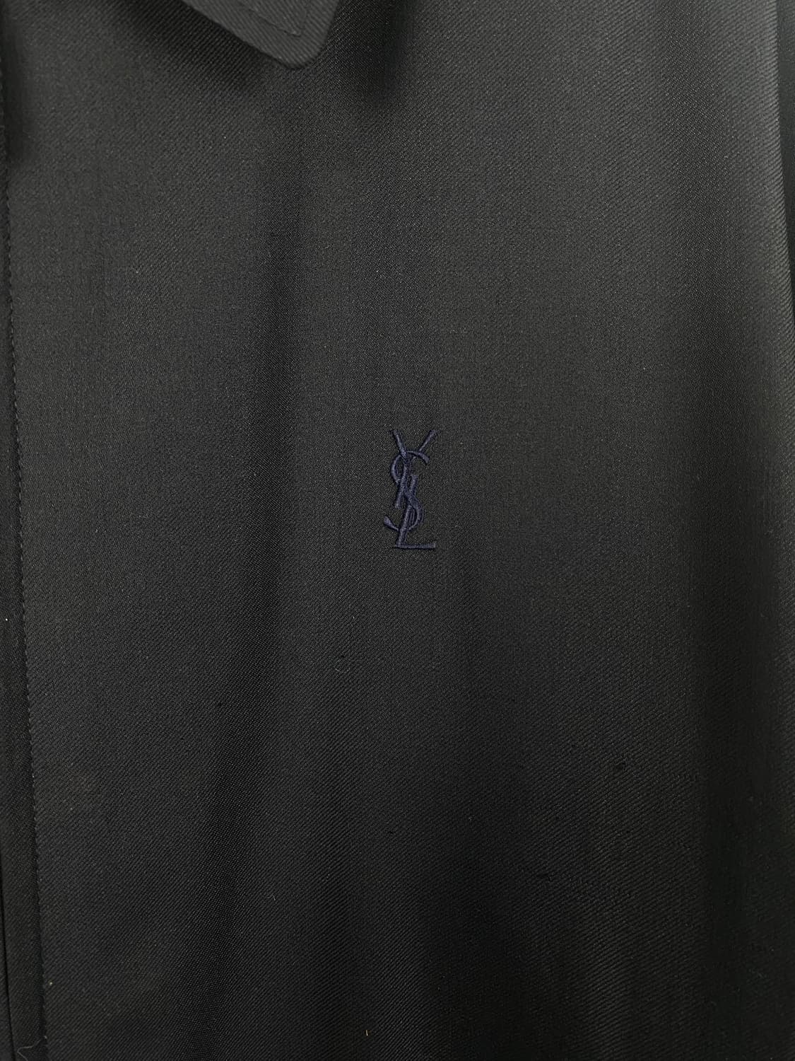 입생로랑 YSL 블랙 울실크 블루종 자켓 L <596> 상품이미지3