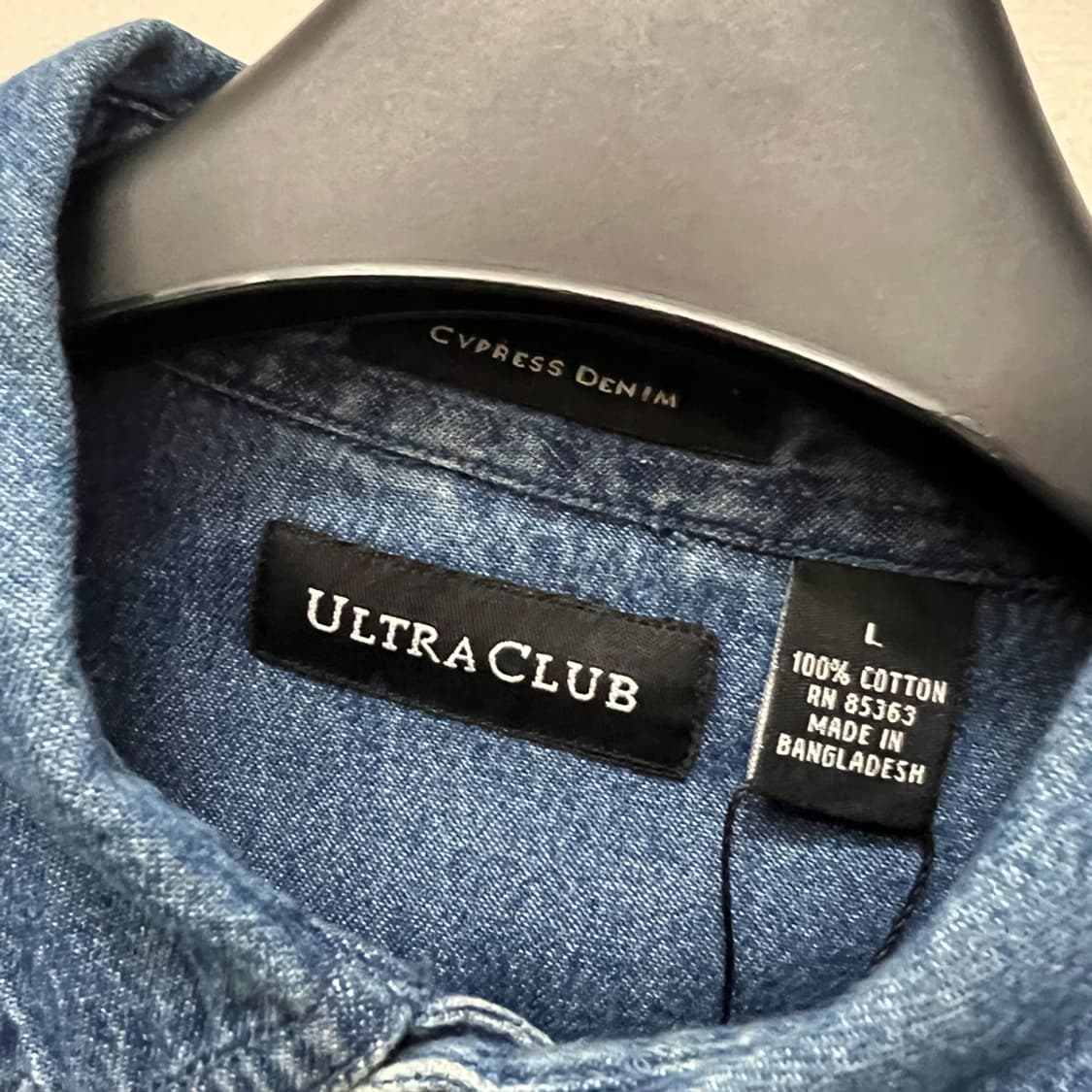 Ultra Club 더 미트 하우스 빈티지 데님 셔츠 L 상품이미지4