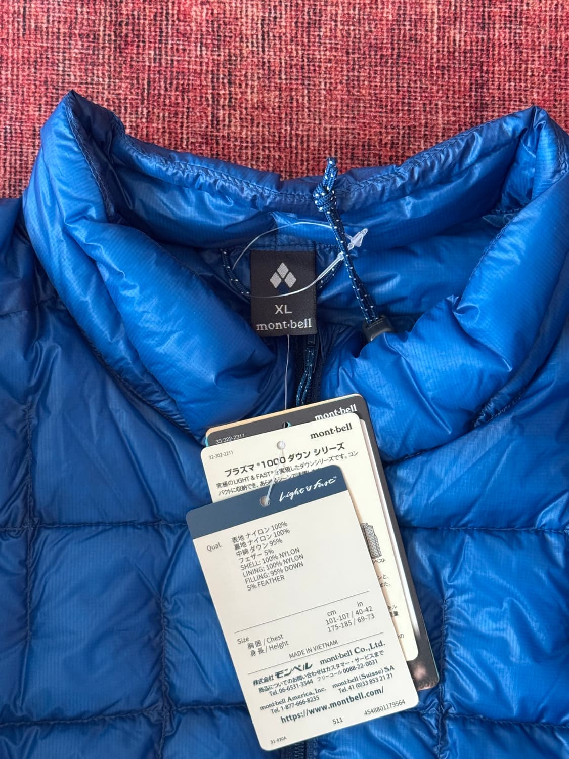 [새상품] 몽벨 플라즈마 1000 다운 자켓 블루 (XL) 상품이미지6