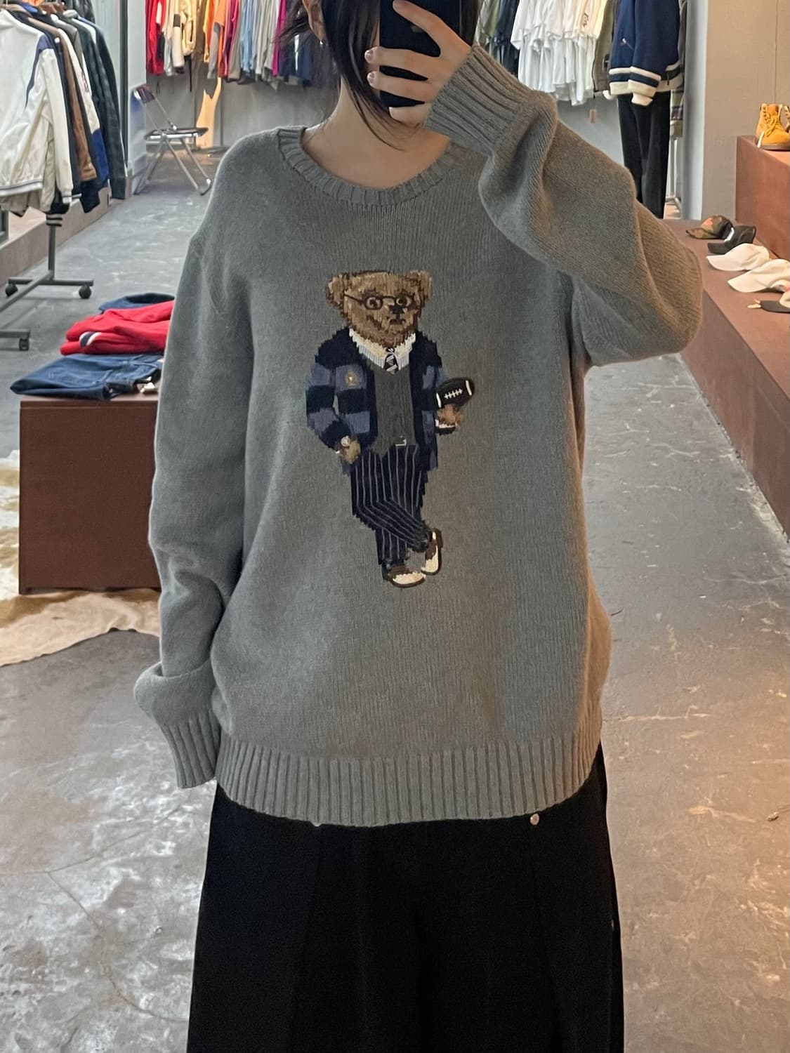 폴로 랄프로렌 베어 그레이 니트 H2280 상품이미지1