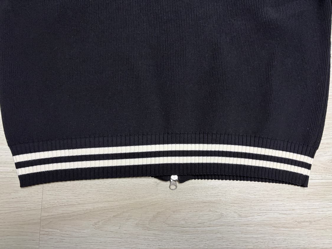 마뗑킴 스펠 포인트 스트라이프 가디건 블랙 상품이미지4