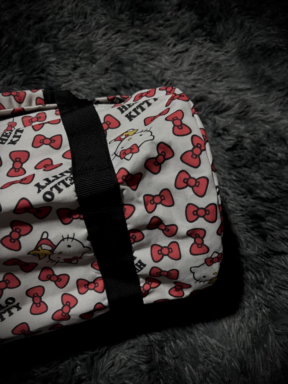 HELLO KITTY 리본 올오버 보스턴 백 상품이미지5