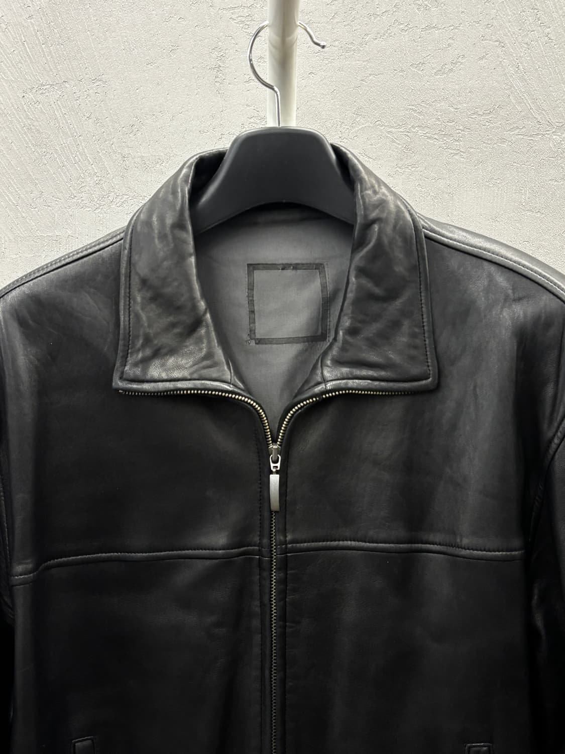 LAMB NAPPA SELECTION 블랙 레더 자켓 50 상품이미지3