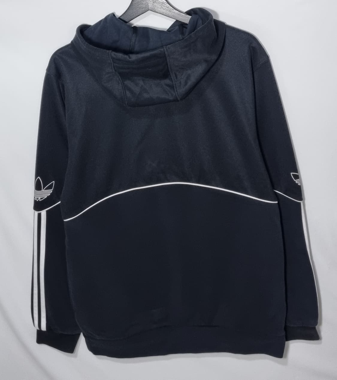 L ) 아디다스 블랙 아웃라인 오리지널 후드티 상품이미지2