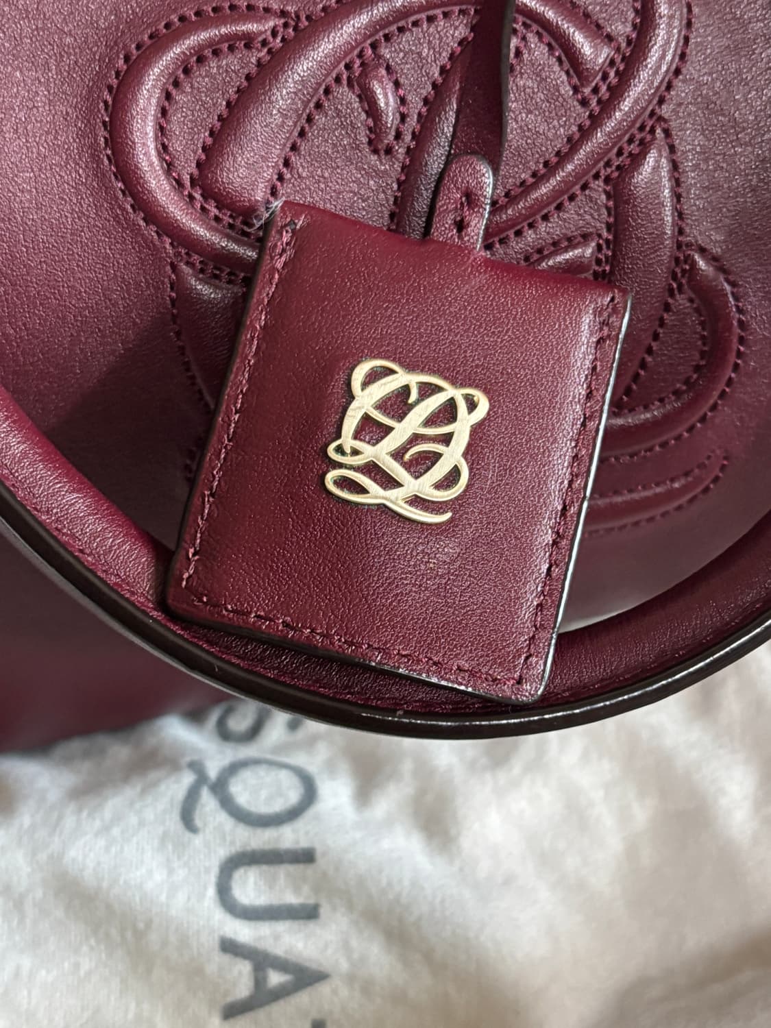 vintage louis quatorez wine leather bag 상품이미지8