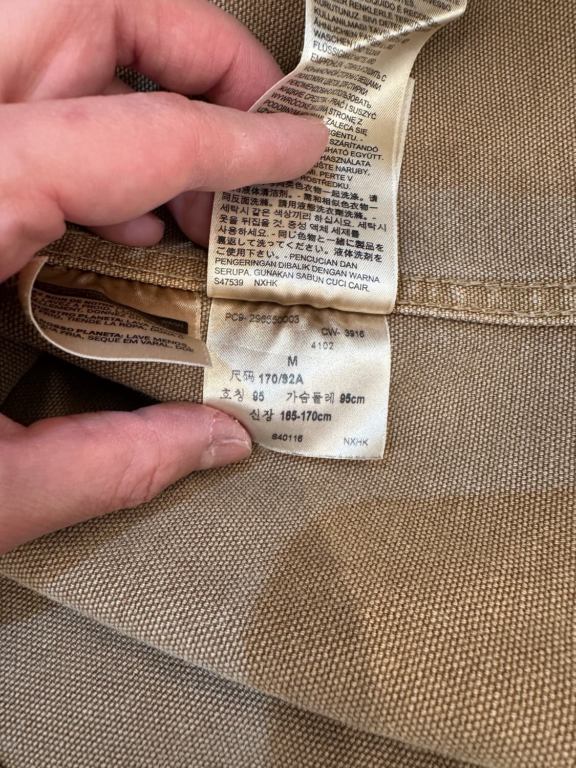 M) 리바이스 브라운 초어 캔버스 워크 자켓 상품이미지7