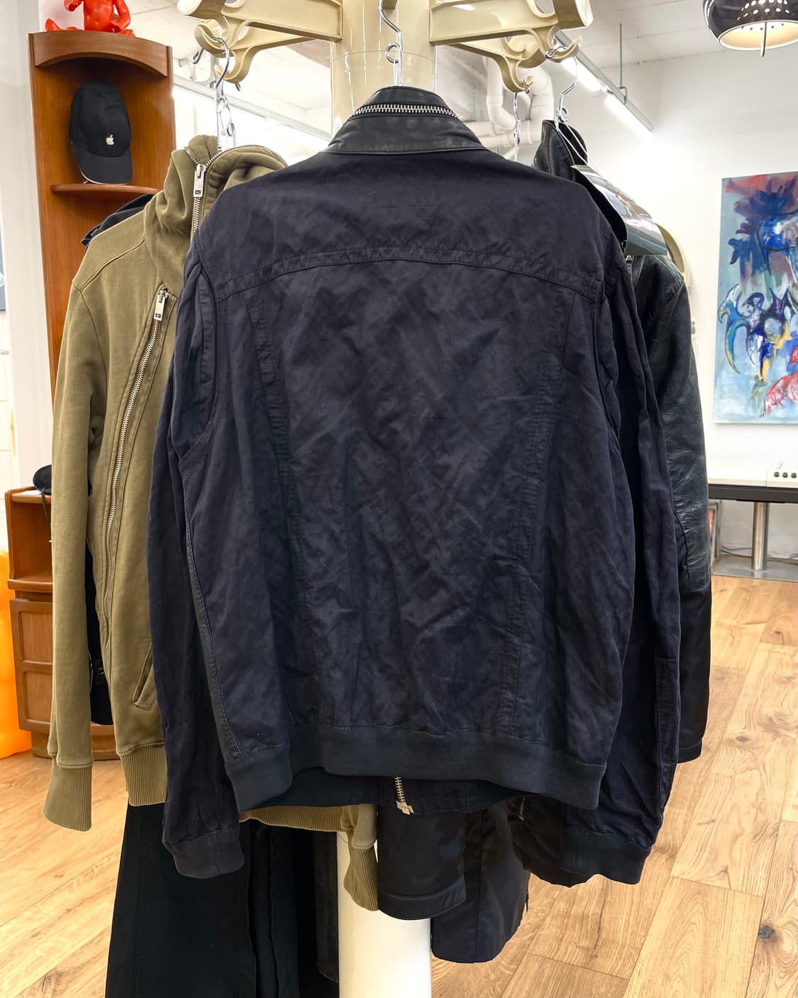 [50] 크리스티안 라크르와 2005FW 레더 코튼 자켓 상품이미지2