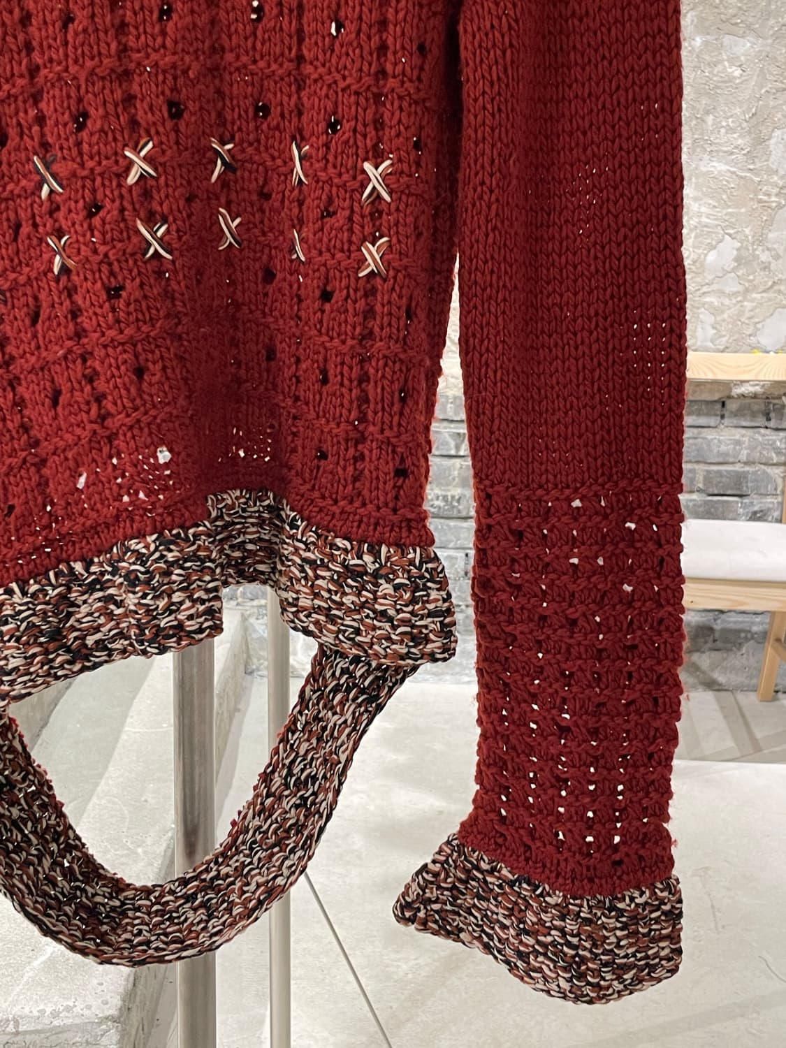 겐조 블러드 플레어 슬리브 터틀넥 울 스웨터 상품이미지5