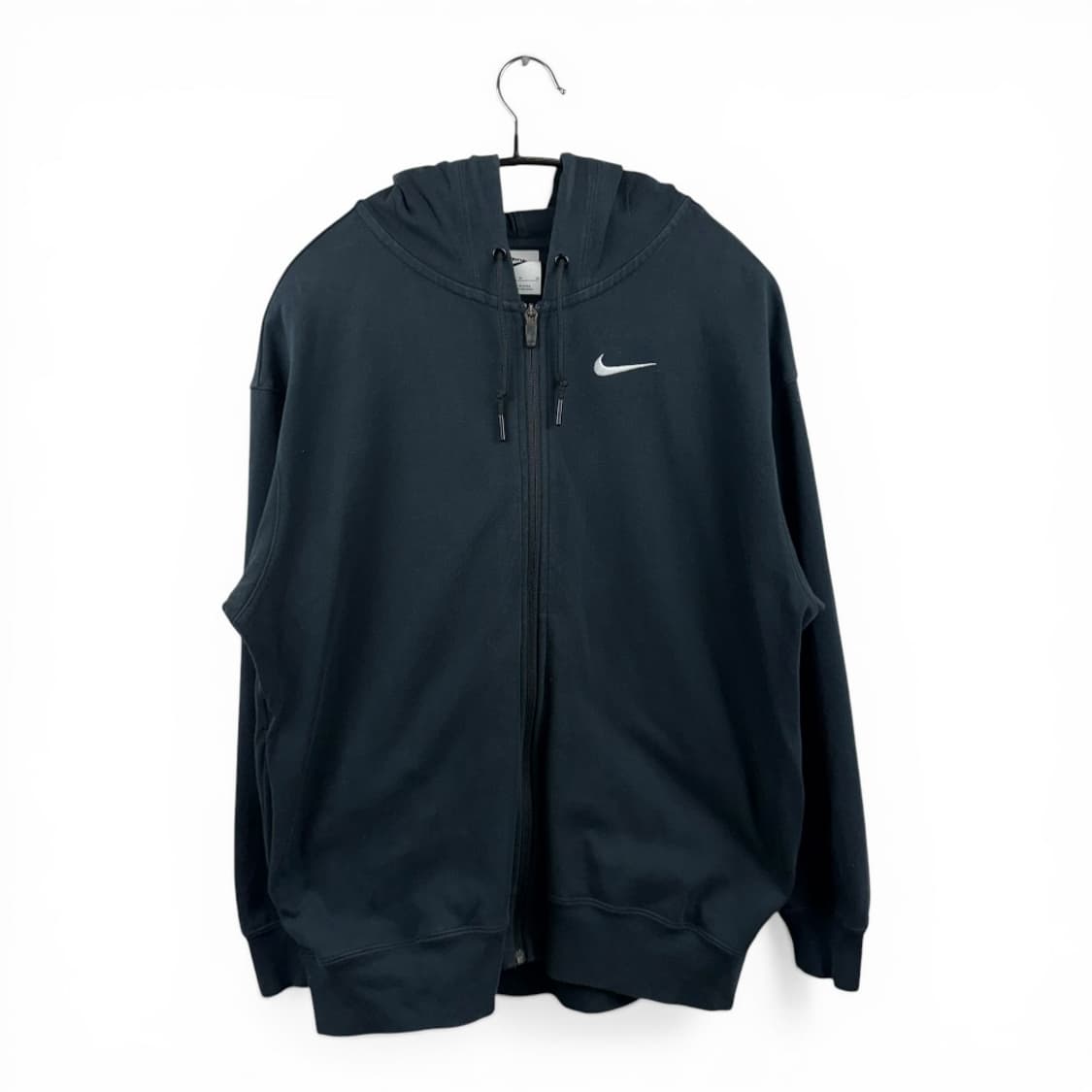 (M) 나이키 스우시 후드집업 블랙 상품이미지1