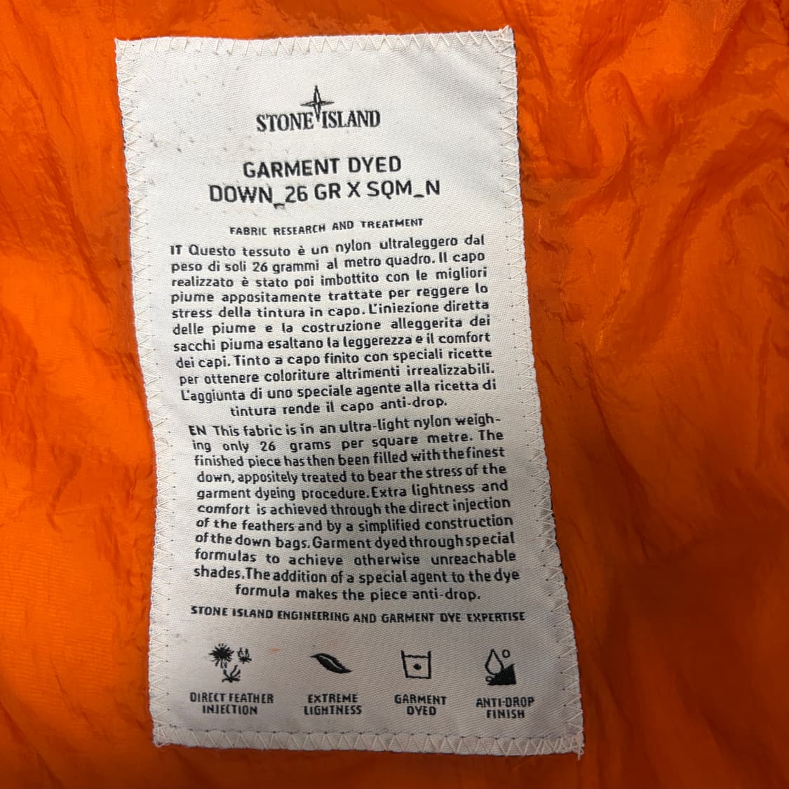 스톤아일랜드 30주년 가먼트 패딩 상품이미지7