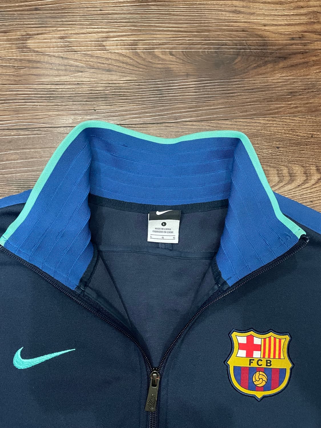 10-11 나이키 FC 바르셀로나 n98 트랙 자켓 져지 네이비 상품이미지5