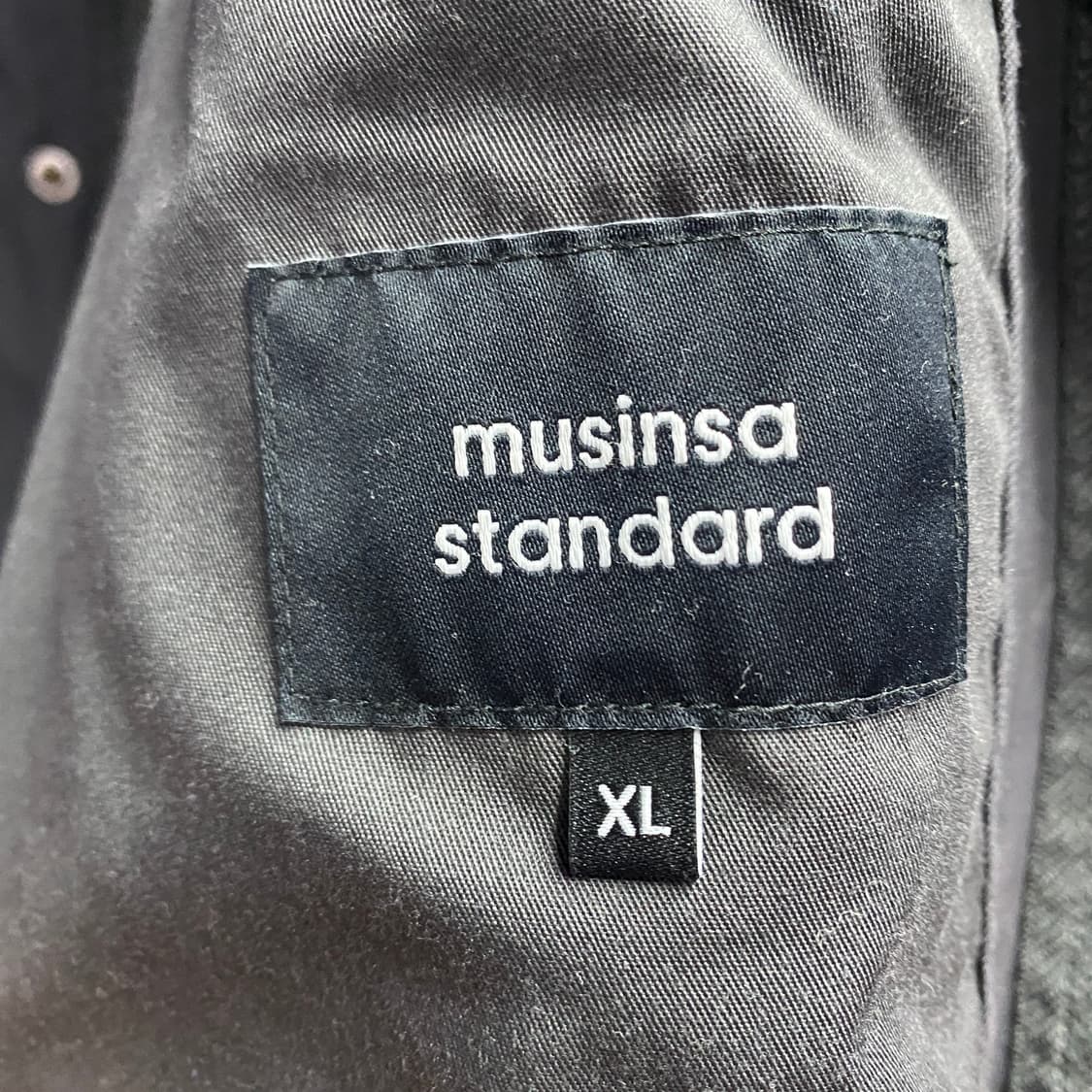 무신사 스탠다드 피쉬테일 차콜 야상 자켓 B3928 상품이미지3