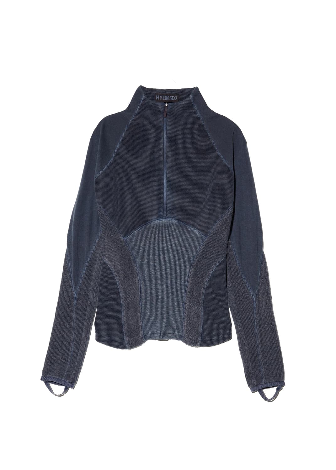hyein seo half zip raglan ash blue 상품이미지1