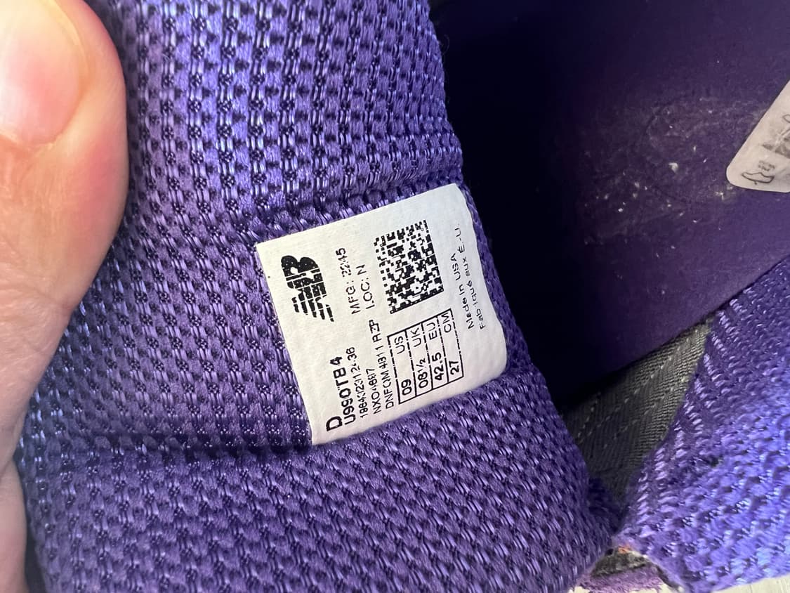 뉴발란스 990v4 퍼플 270 상품이미지6