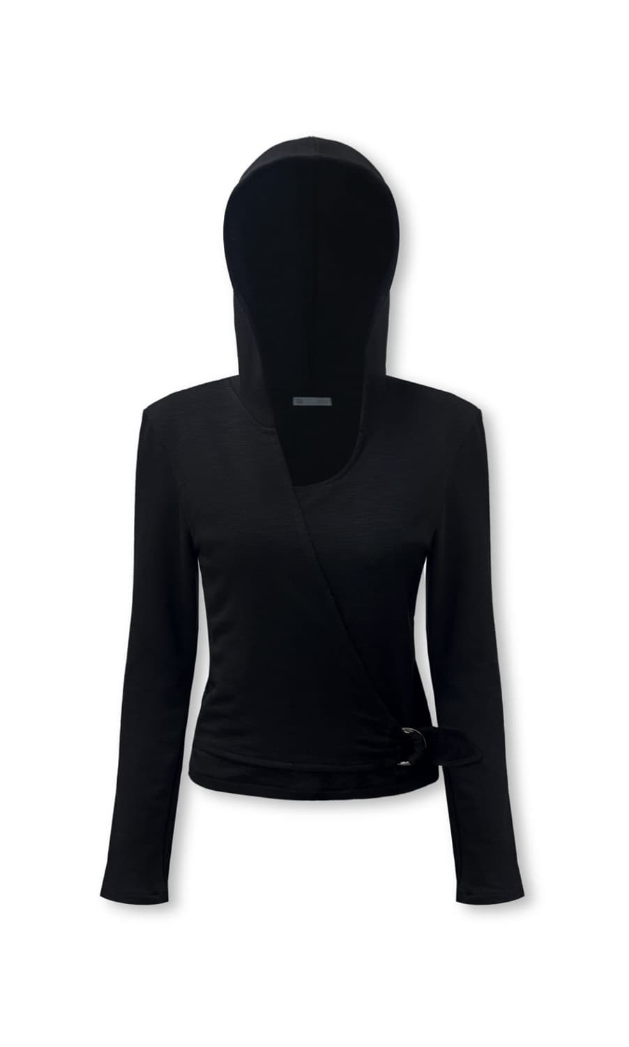 (10/8까지 판매)0104 공일공사 BELTED WRAP HOODIE 상품이미지1