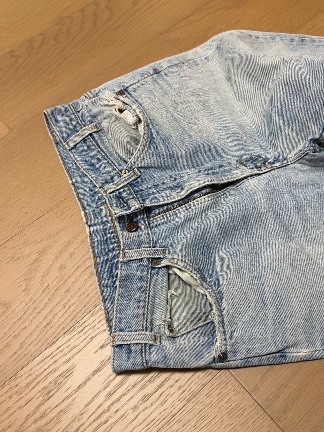 80s 리바이스 517 데님 부츠컷 오렌지탭 상품이미지2