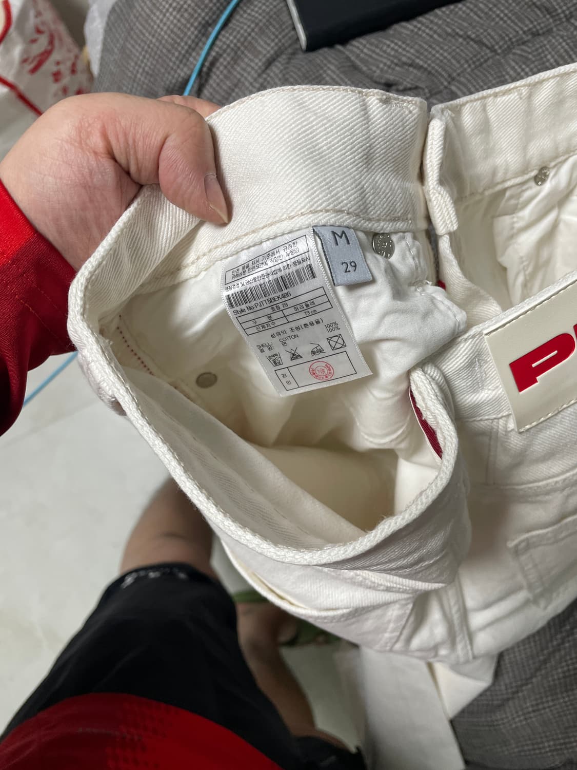 PLAC 플랙 화이트 데님 팬츠 29 새상품 상품이미지3