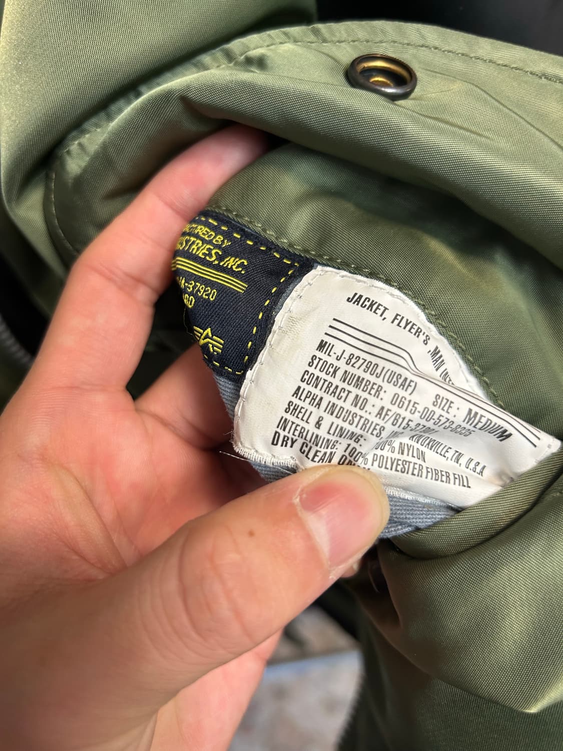 알파인더스트리 양면 Ma-1 상품이미지8