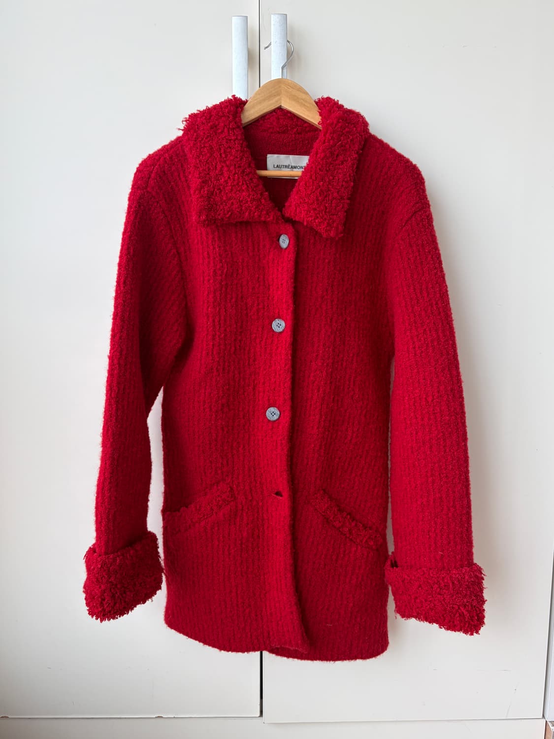 LAUTREAMONT 레드 부클레 미들가디건 상품이미지1