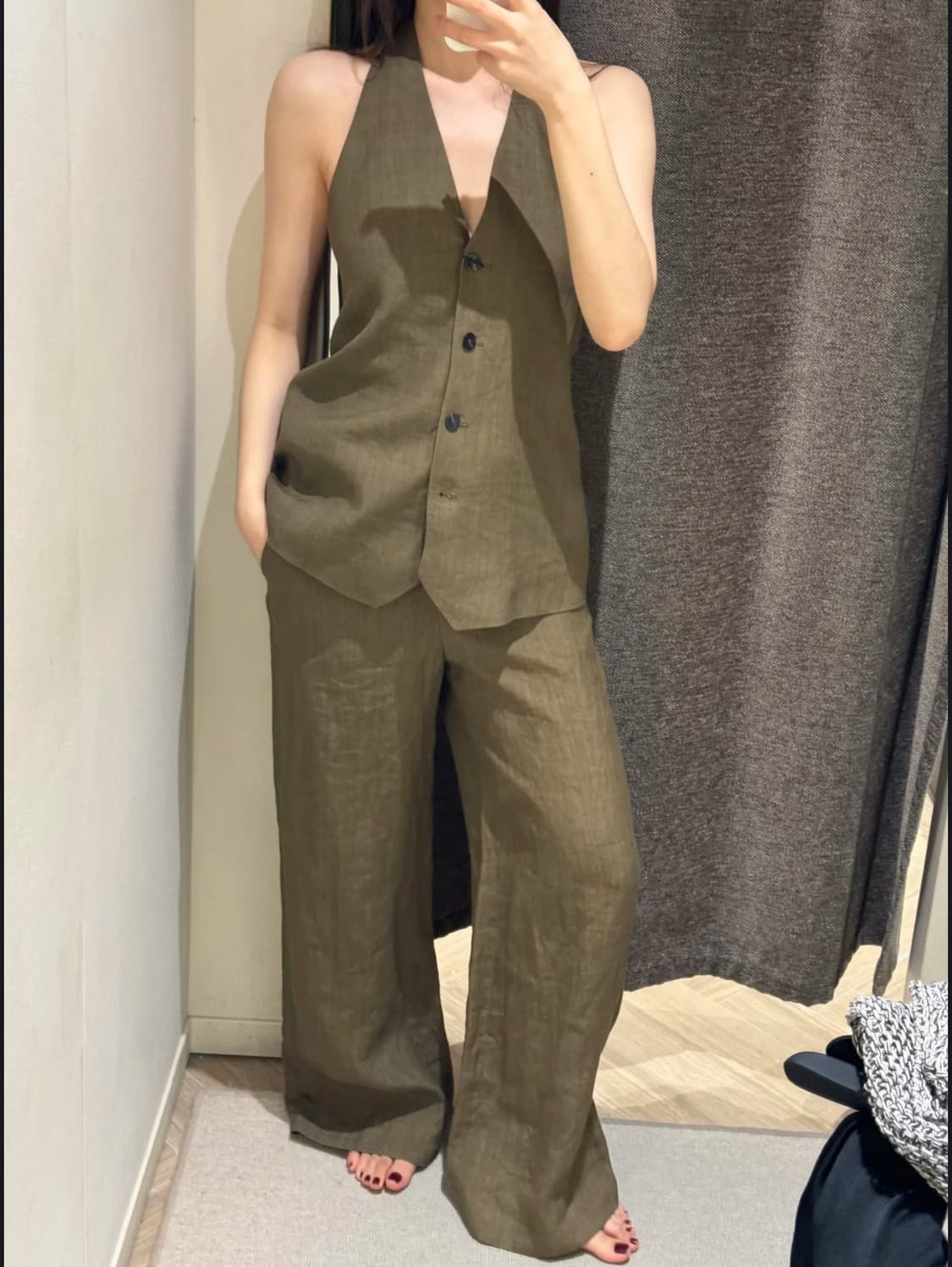 Massimo dutti 마시모두끼 리넨 탑 상품이미지6