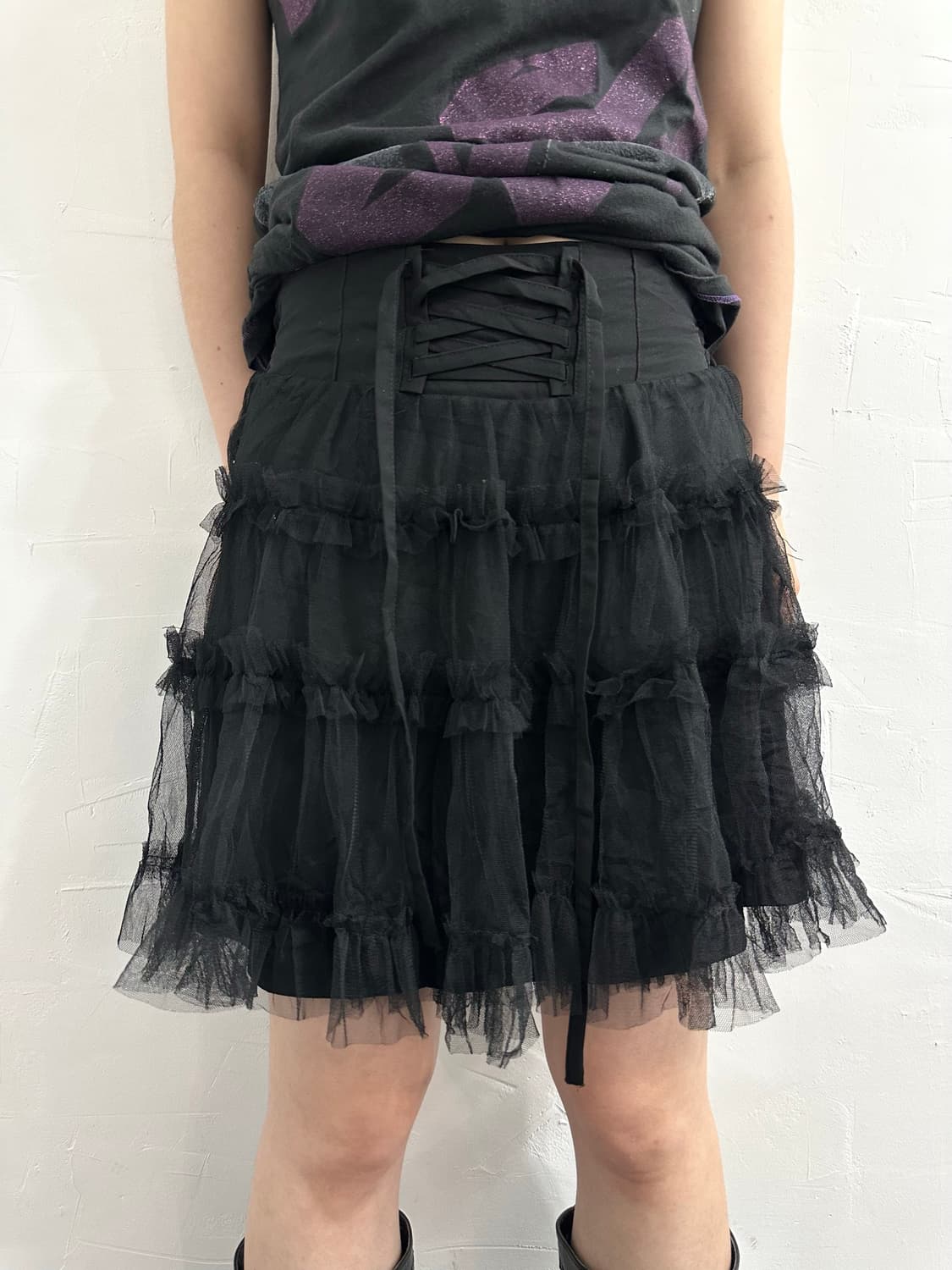 grl sha eyelet mini skirt 상품이미지3